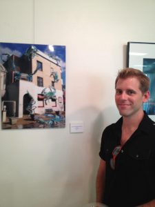 Me and my work at the exhibit