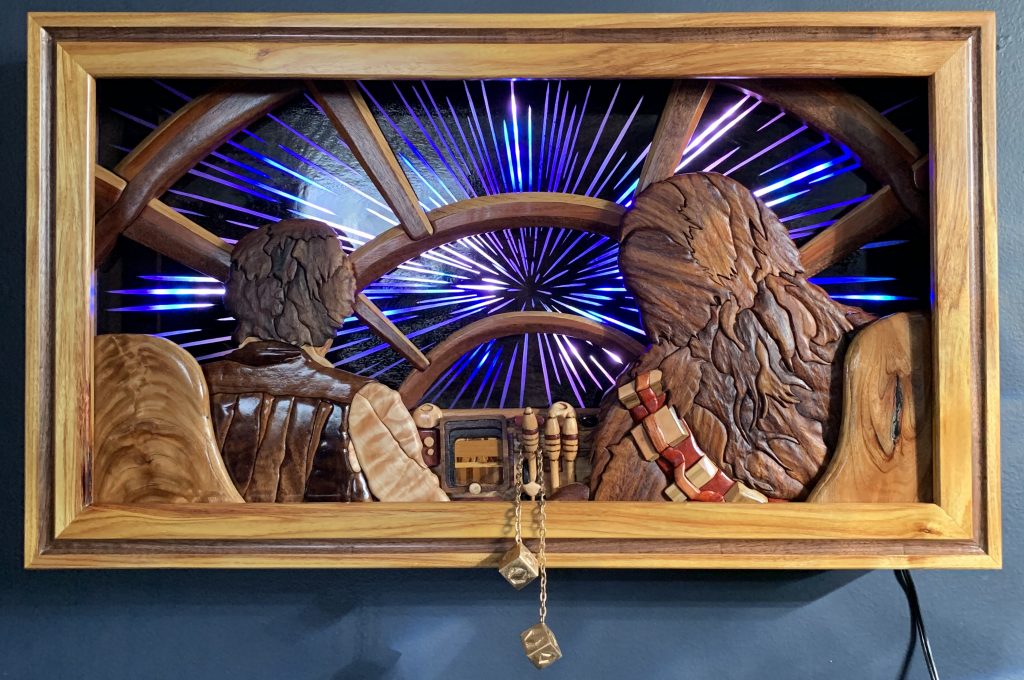 Star Wars Inspired - Wookie Here! Star Wars Leather Magnetic Money